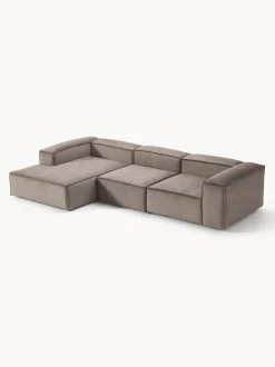 Sofá rinconera modular de pana Lennon