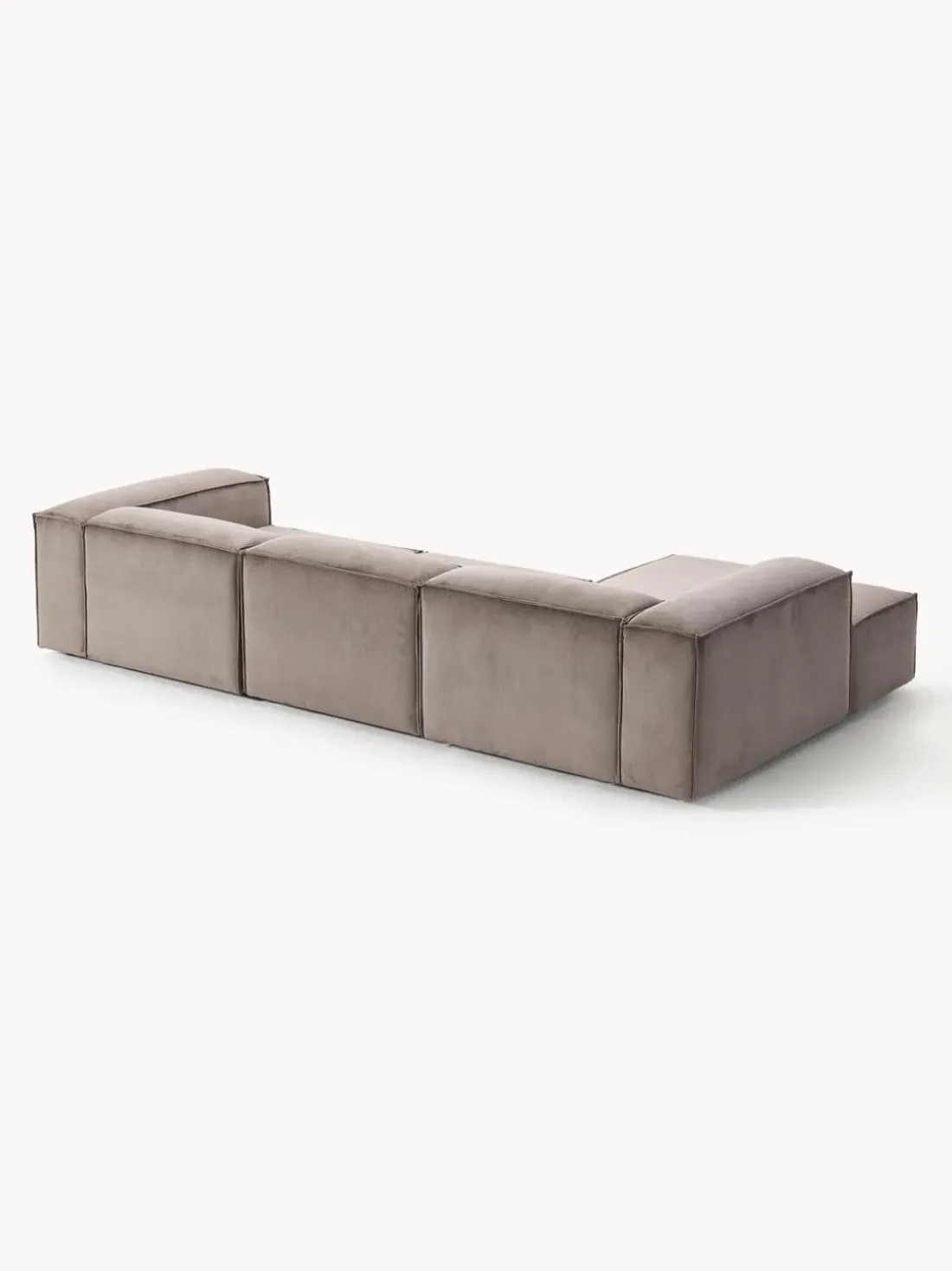 Sofá rinconera modular de pana Lennon