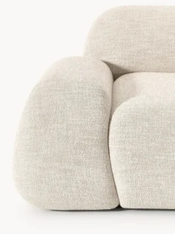 Sofá rinconera modular en tejido bouclé Wolke (4 plazas)