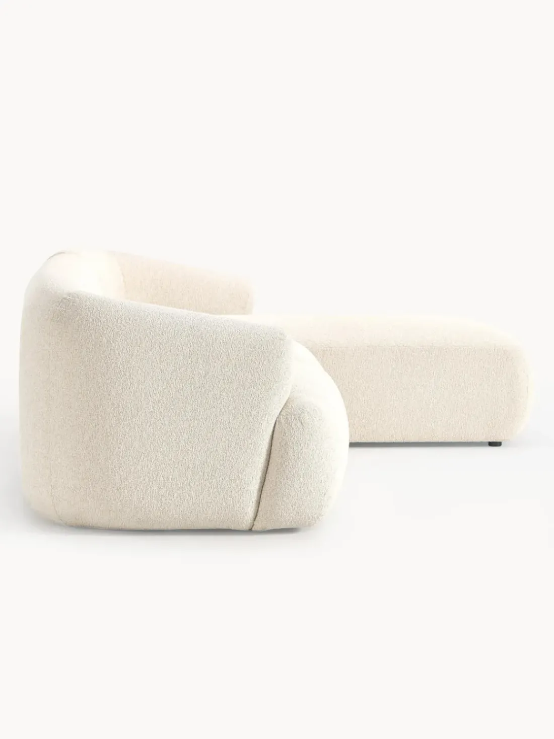 Sofá rinconera modular en tejido bouclé Sofia (3 plazas)