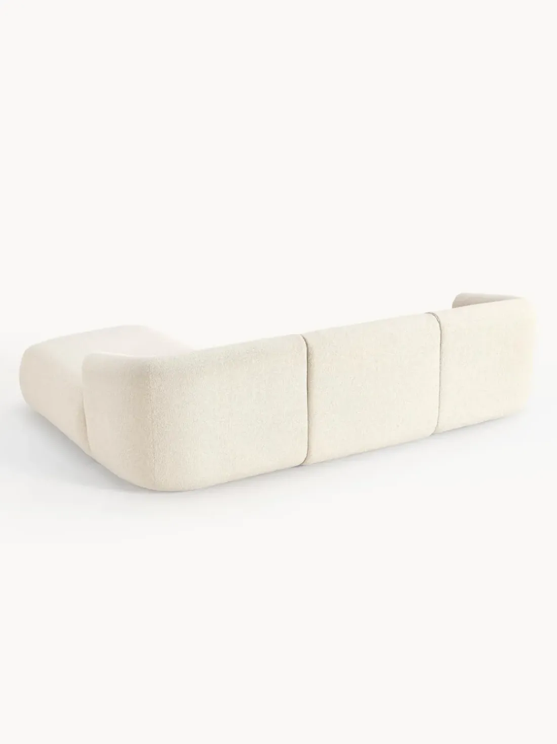 Sofá rinconera modular en tejido bouclé Sofia (3 plazas)