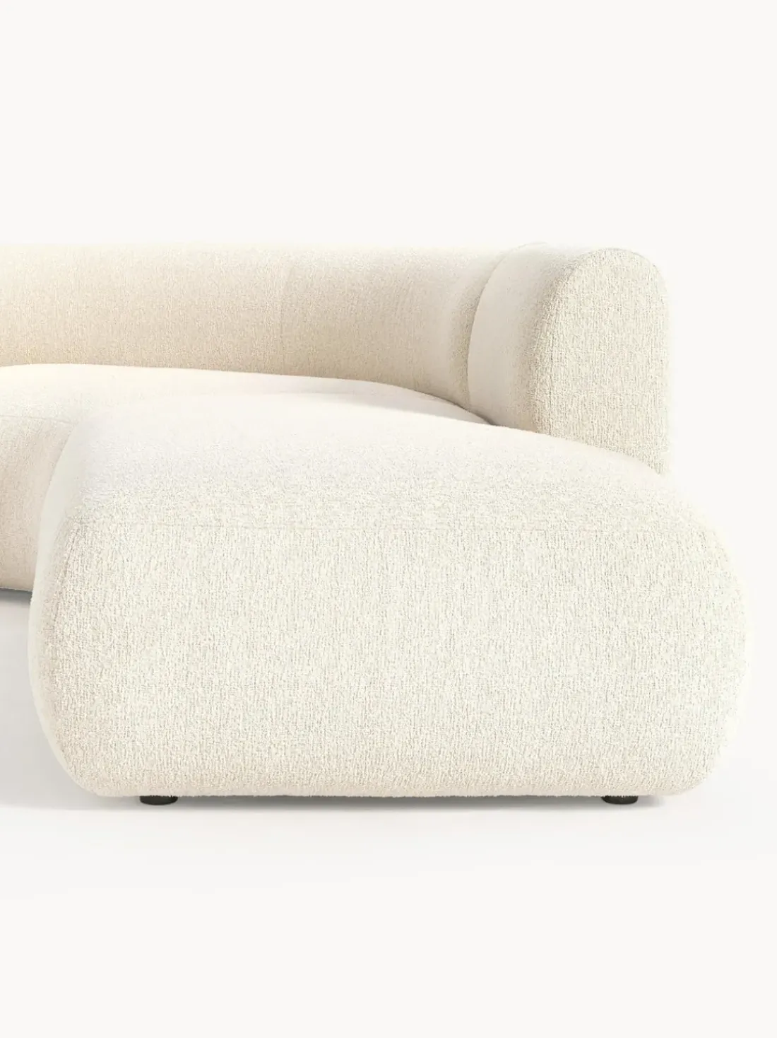 Sofá rinconera modular en tejido bouclé Sofia (3 plazas)