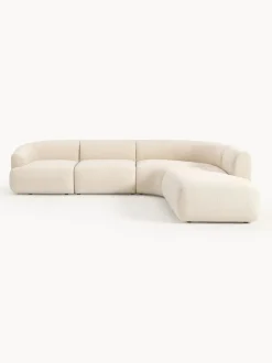 Sofá rinconera modular en tejido bouclé Sofia (4 plazas)