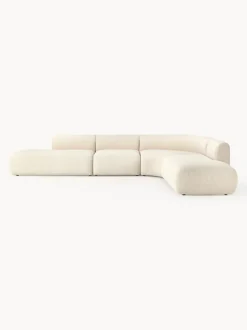 Sofá rinconera modular en tejido bouclé Sofia (4 plazas)