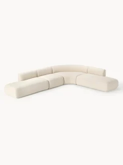 Sofá rinconera modular en tejido bouclé Sofia (4 plazas)