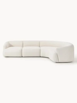 Sofá rinconera modular en tejido bouclé Sofia (4 plazas)