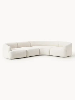 Sofá rinconera modular en tejido bouclé Sofia (4 plazas)