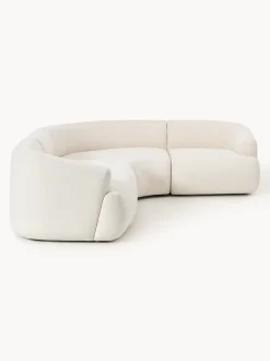 Sofá rinconera modular en tejido bouclé Sofia (4 plazas)