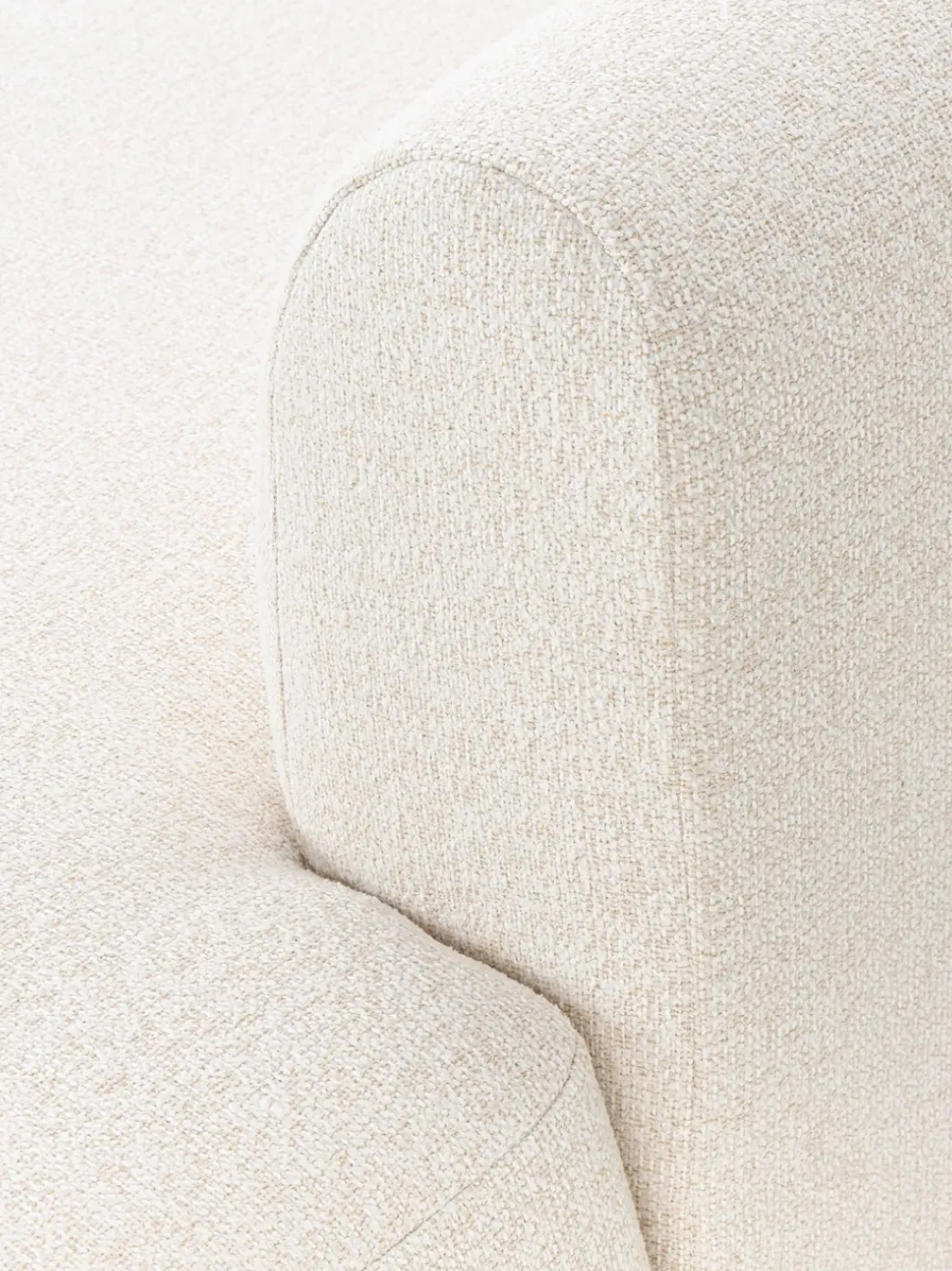 Sofá rinconera modular en tejido bouclé Sofia (4 plazas)