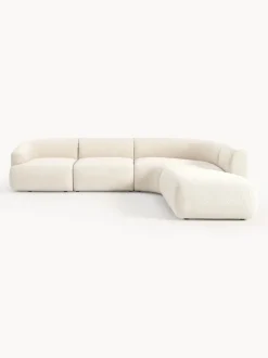 Sofá rinconera modular en tejido bouclé Sofia (4 plazas)