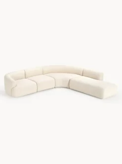 Sofá rinconera modular en tejido bouclé Sofia (4 plazas)