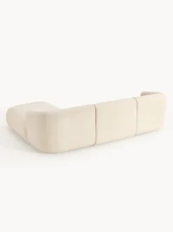Sofá rinconera modular en tejido bouclé Sofia (3 plazas)