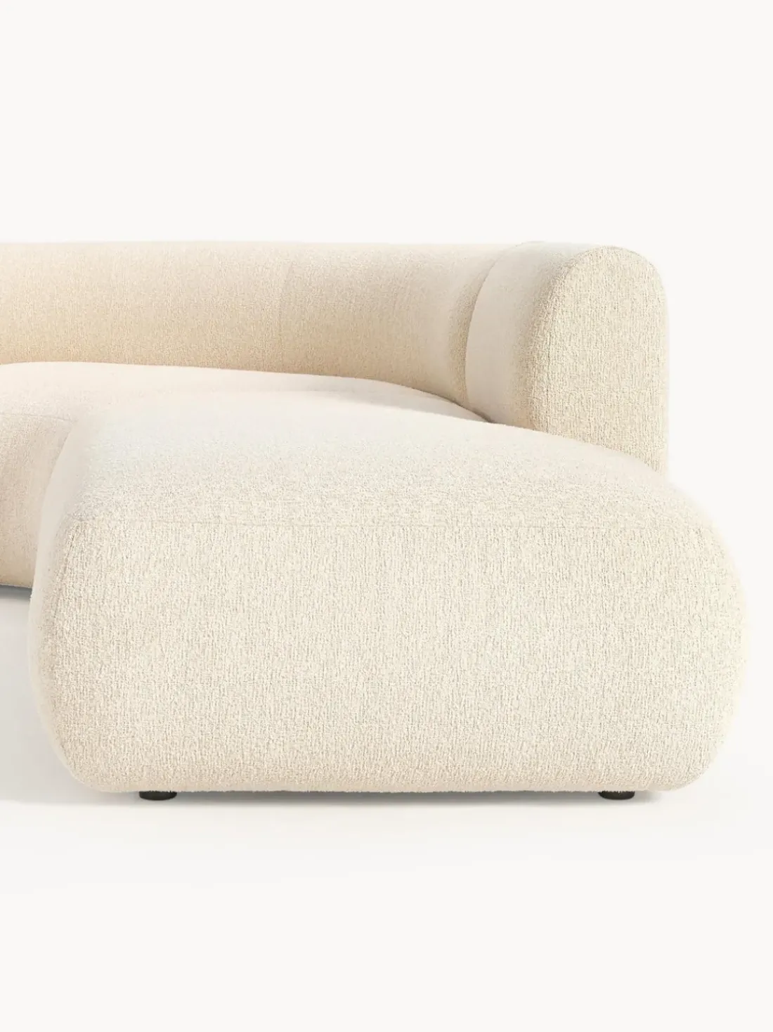 Sofá rinconera modular en tejido bouclé Sofia (3 plazas)