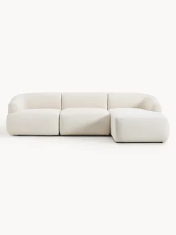 Sofá rinconera modular en tejido bouclé Sofia (3 plazas)