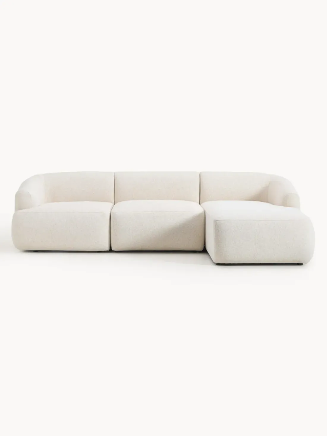 Sofá rinconera modular en tejido bouclé Sofia (3 plazas)