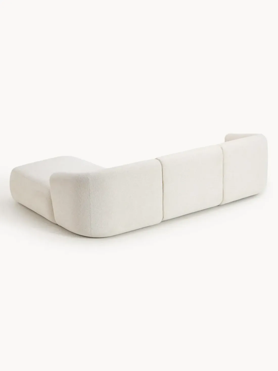 Sofá rinconera modular en tejido bouclé Sofia (3 plazas)