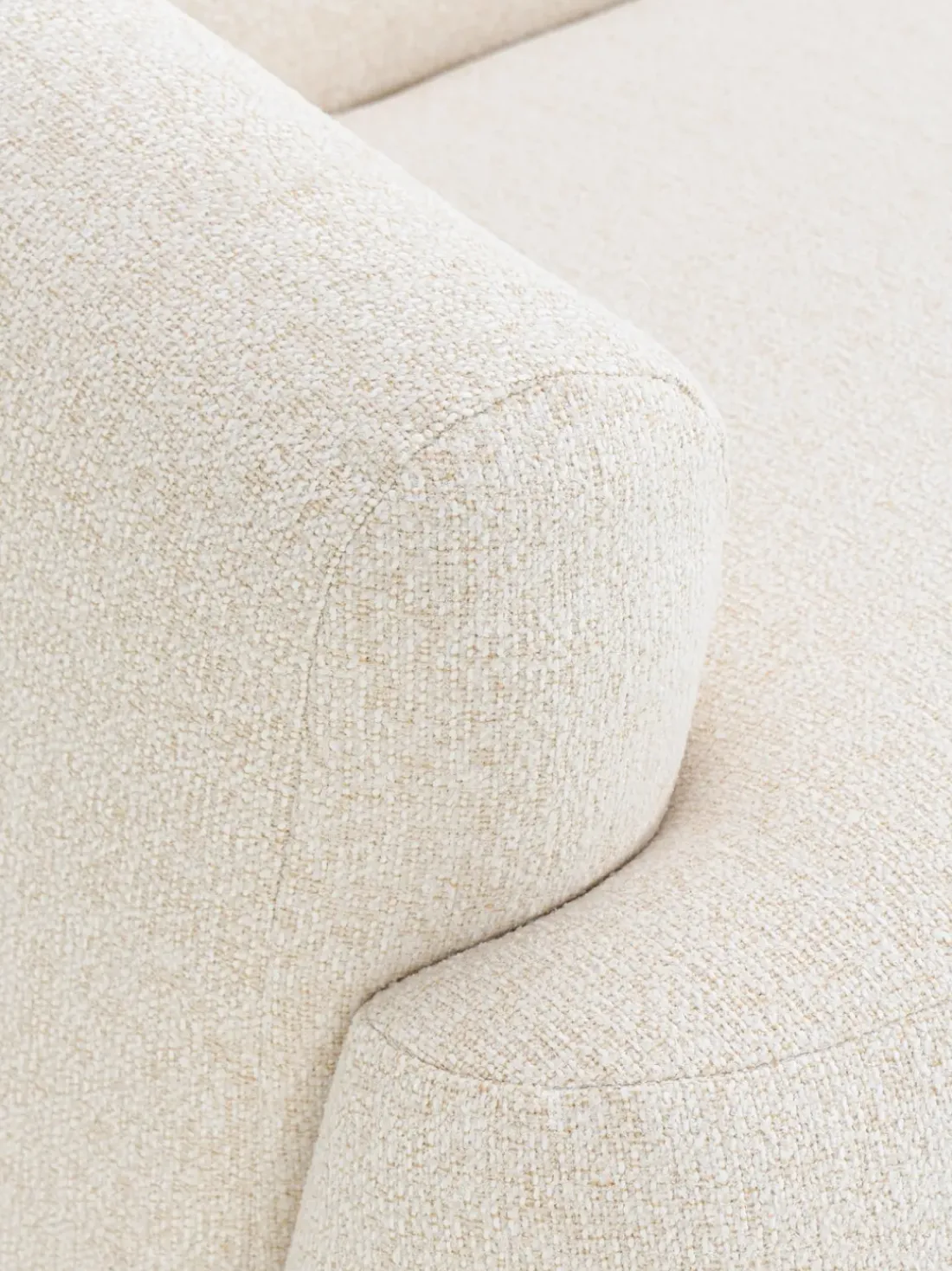 Sofá rinconera modular en tejido bouclé Sofia (3 plazas)