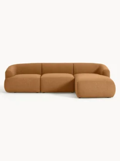 Sofá rinconera modular en tejido bouclé Sofia (3 plazas)