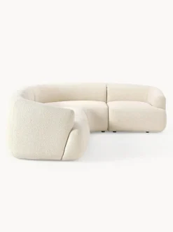 Sofá rinconera modular en tejido bouclé Sofia (4 plazas)
