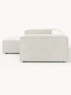 Sofá rinconera modular en tejido bouclé Lennon