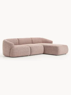 Sofá rinconera modular en tejido bouclé Sofia (3 plazas)