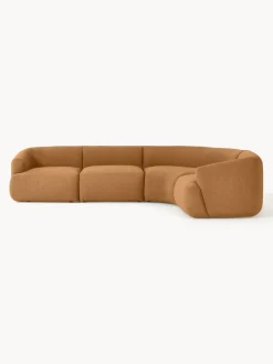 Sofá rinconera modular en tejido bouclé Sofia (4 plazas)
