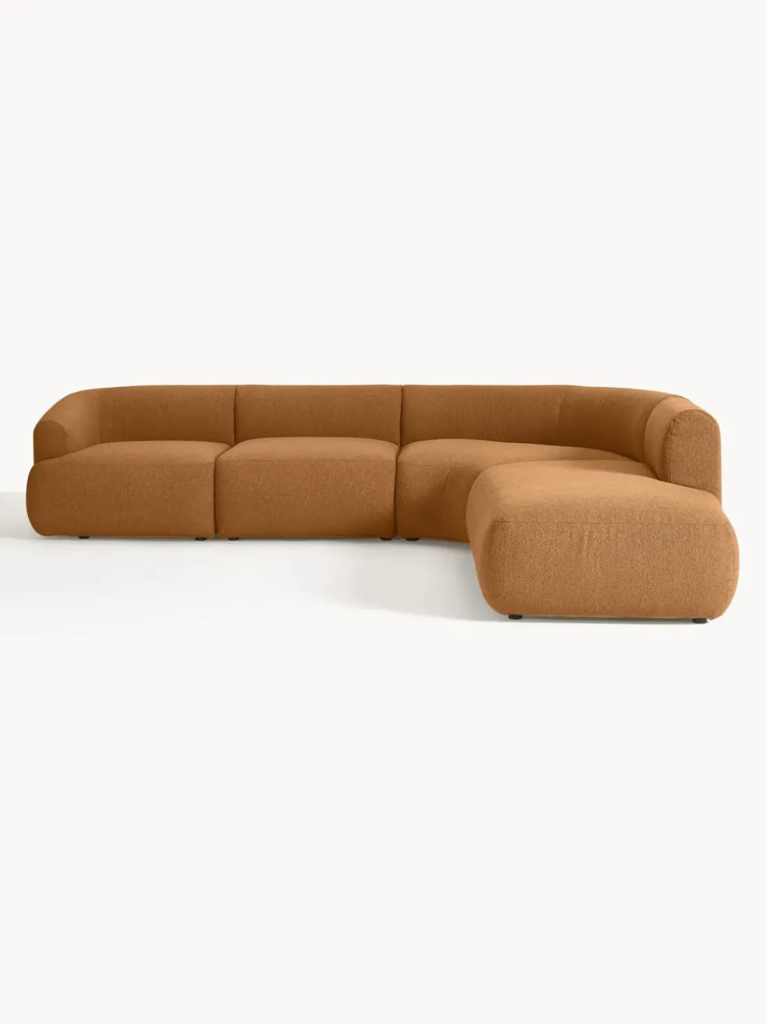 Sofá rinconera modular en tejido bouclé Sofia (4 plazas)