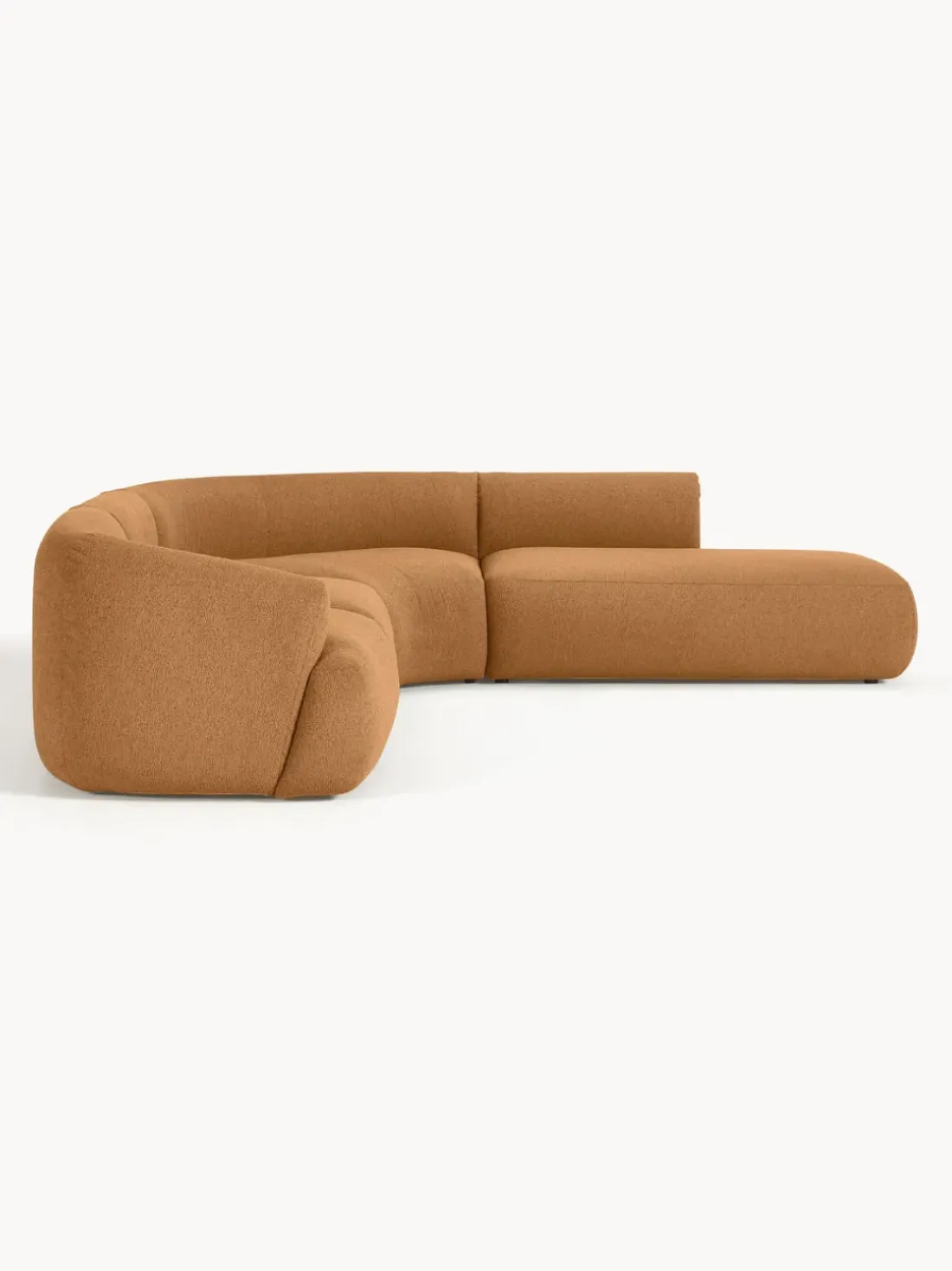 Sofá rinconera modular en tejido bouclé Sofia (4 plazas)