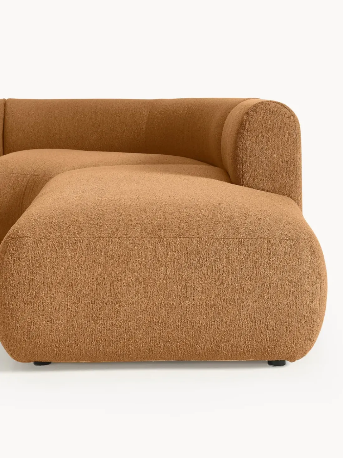 Sofá rinconera modular en tejido bouclé Sofia (4 plazas)