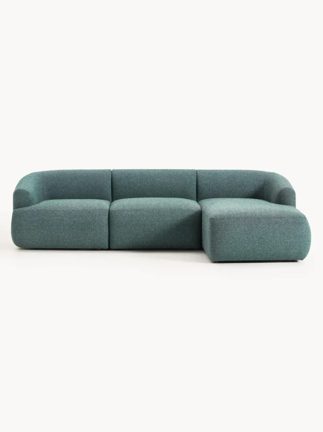 Sofá rinconera modular en tejido bouclé Sofia (3 plazas)