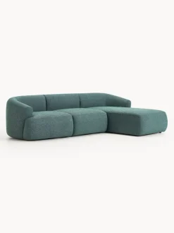 Sofá rinconera modular en tejido bouclé Sofia (3 plazas)