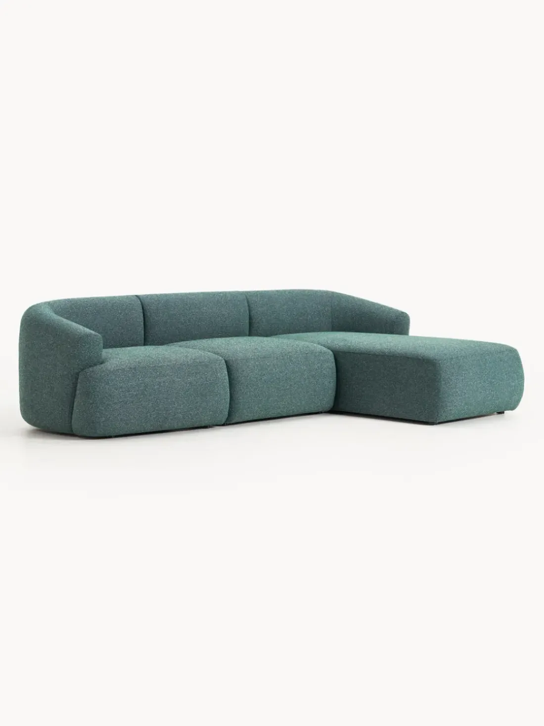 Sofá rinconera modular en tejido bouclé Sofia (3 plazas)