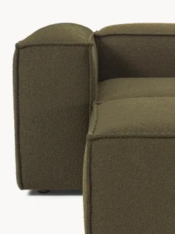 Sofá rinconera modular en tejido bouclé con reposapiés izquierdo/derecho Lennon (4 plazas)