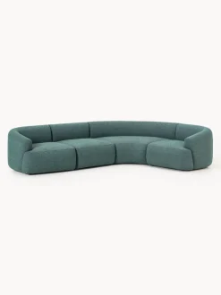 Sofá rinconera modular en tejido bouclé Sofia (4 plazas)