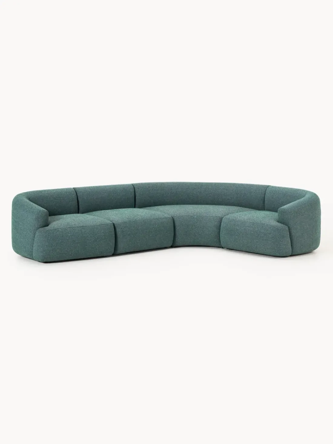 Sofá rinconera modular en tejido bouclé Sofia (4 plazas)