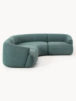 Sofá rinconera modular en tejido bouclé Sofia (4 plazas)