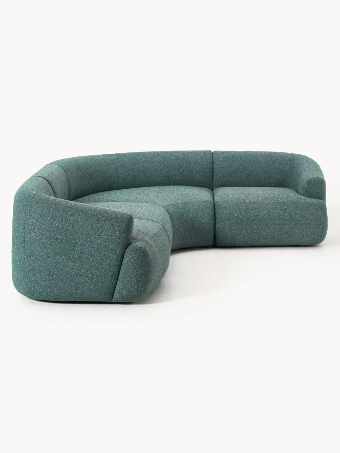 Sofá rinconera modular en tejido bouclé Sofia (4 plazas)