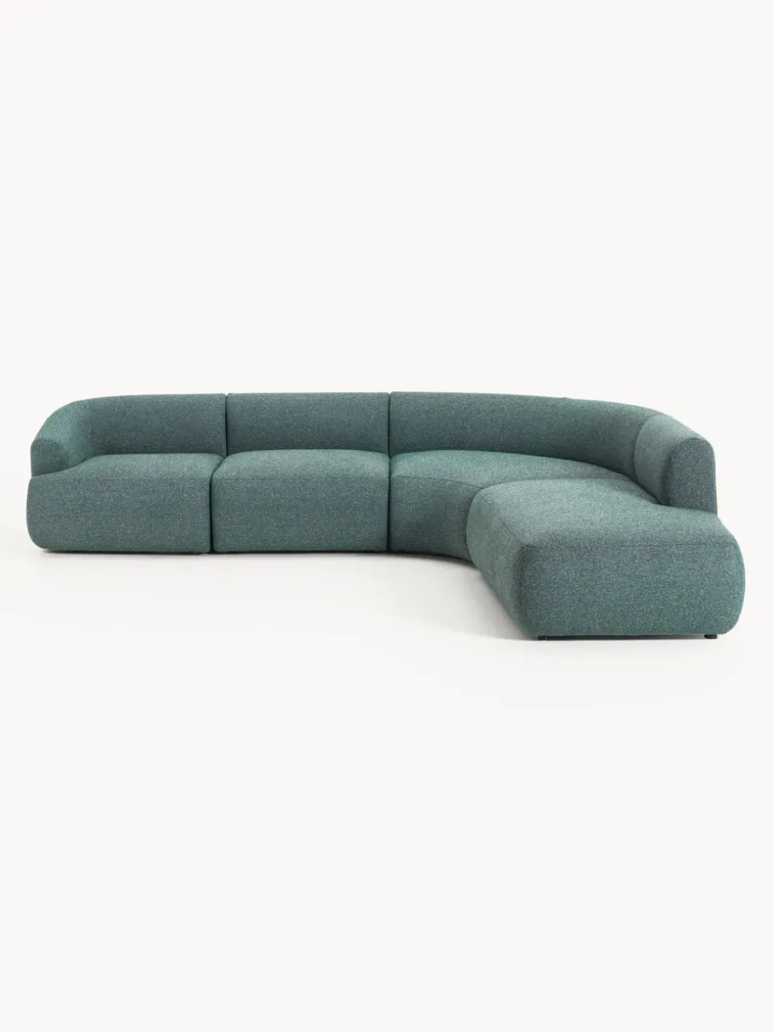 Sofá rinconera modular en tejido bouclé Sofia (4 plazas)