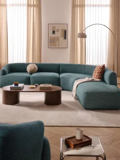 Sofá rinconera modular en tejido bouclé Sofia (4 plazas)