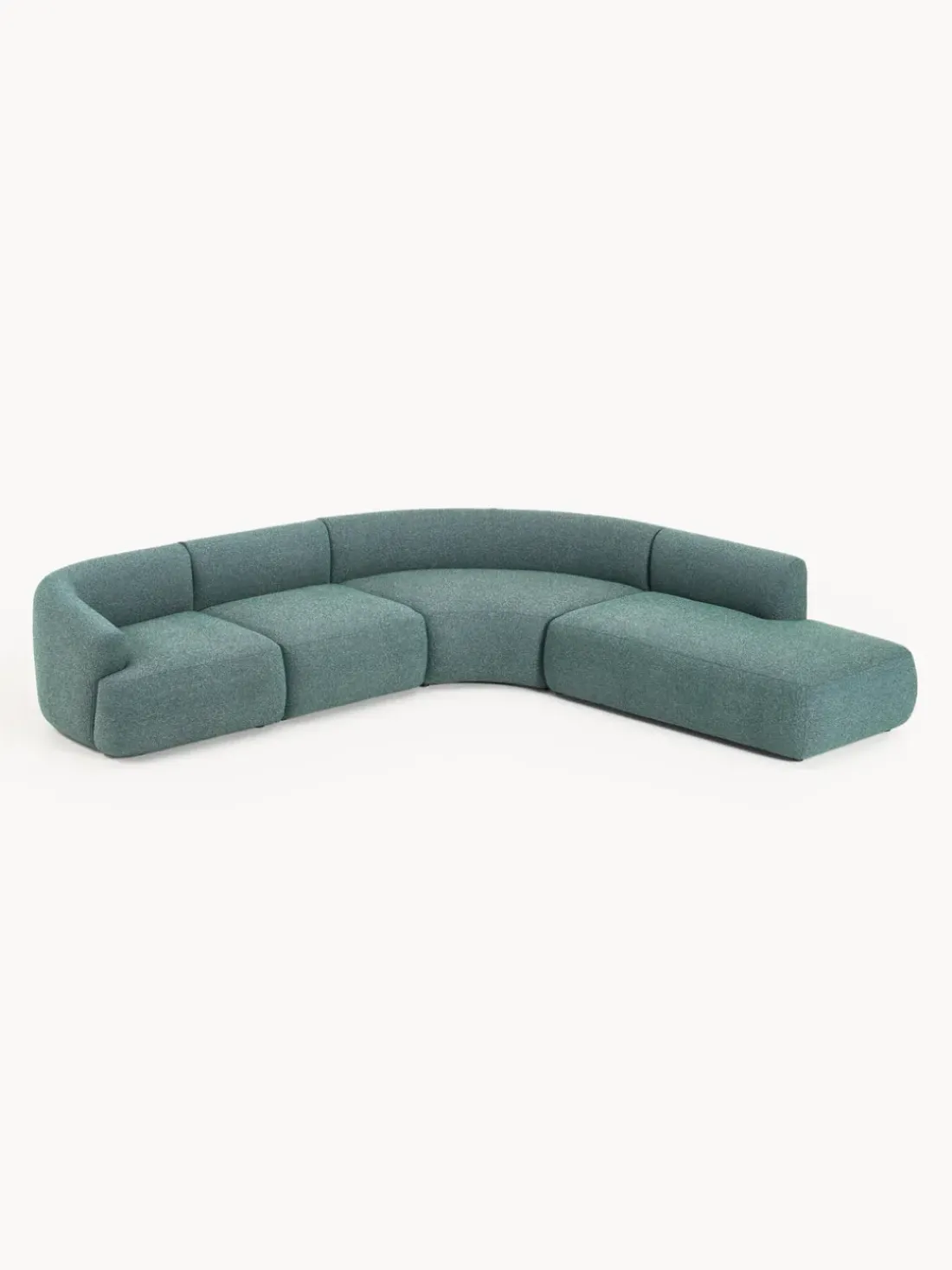 Sofá rinconera modular en tejido bouclé Sofia (4 plazas)