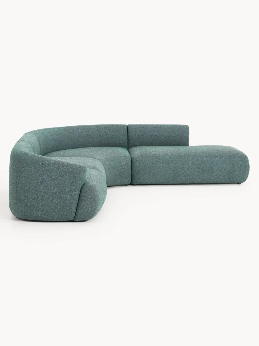 Sofá rinconera modular en tejido bouclé Sofia (4 plazas)