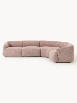 Sofá rinconera modular en tejido bouclé Sofia (4 plazas)
