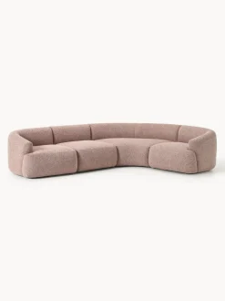 Sofá rinconera modular en tejido bouclé Sofia (4 plazas)