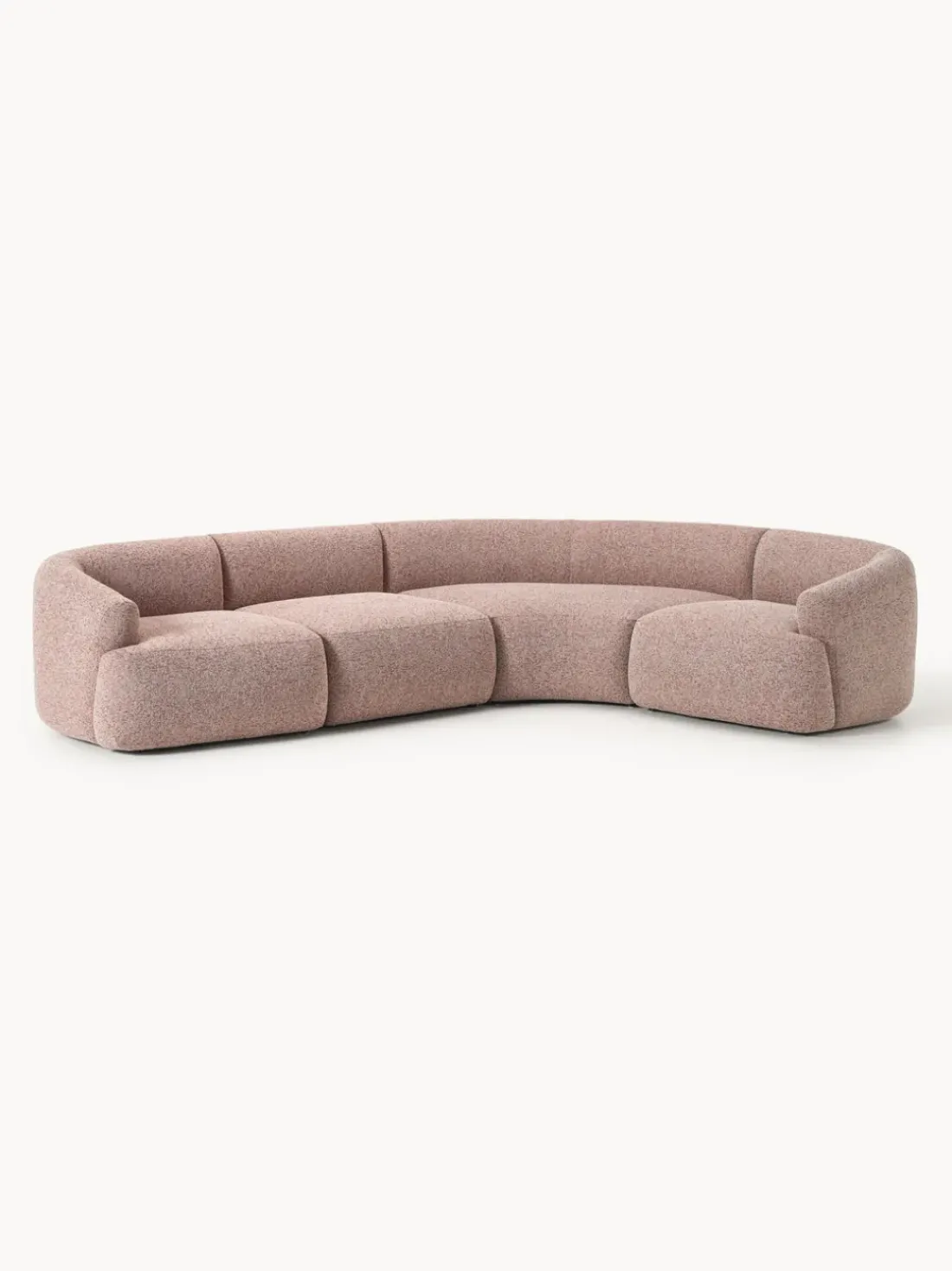 Sofá rinconera modular en tejido bouclé Sofia (4 plazas)