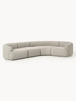 Sofá rinconera modular en tejido bouclé Sofia (4 plazas)