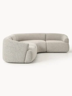 Sofá rinconera modular en tejido bouclé Sofia (4 plazas)