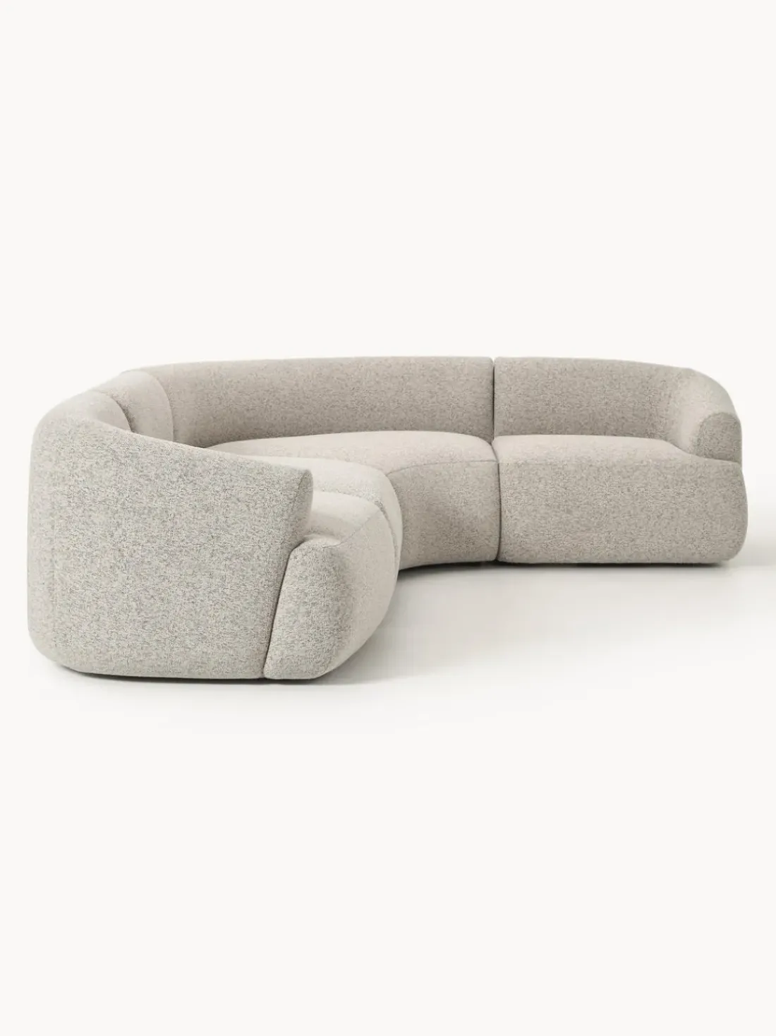 Sofá rinconera modular en tejido bouclé Sofia (4 plazas)