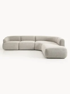 Sofá rinconera modular en tejido bouclé Sofia (4 plazas)
