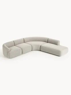 Sofá rinconera modular en tejido bouclé Sofia (4 plazas)