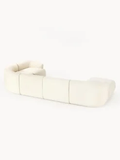 Sofá rinconera modular en tejido bouclé Sofia